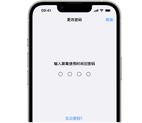 洮南iPhone屏幕维修分享iPhone屏幕使用时间密码忘记了怎么办 