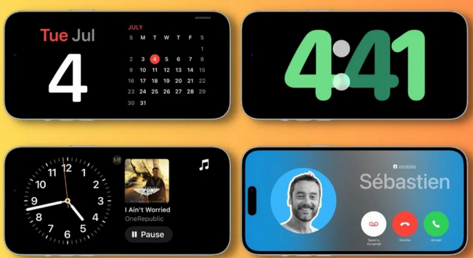 洮南苹果手机维修分享iOS17横屏充电待机显示有什么好处 